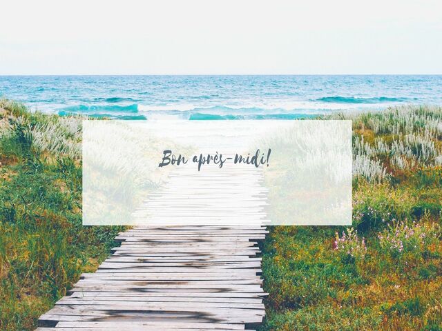 Bon après-midi!