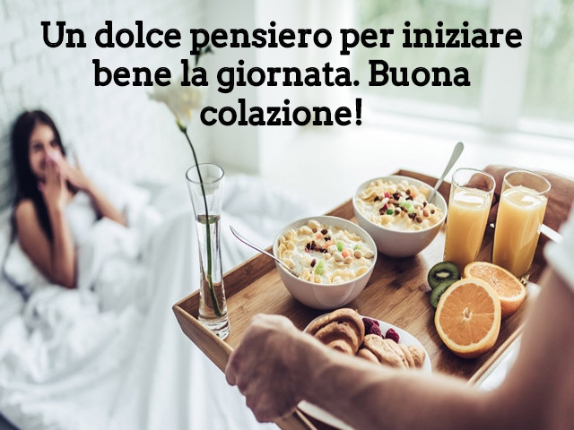 Un dolce pensiero per iniziare bene la giornata. Buona colazione!