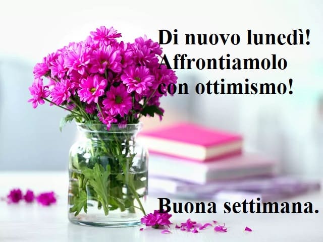 Di nuovo lunedì! Affrontiamolo con ottimismo! Buona settimana.