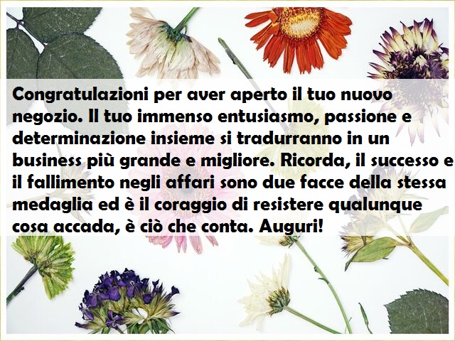 Congratulazioni per aver aperto il tuo nuovo negozio. Il tuo immenso entusiasmo, passione e determinazione insieme si tradurranno in un business più grande e migliore. Ricorda, il successo e il fallimento negli affari sono due facce della stessa medaglia 