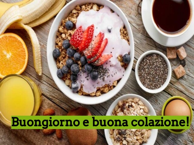 Buongiorno e buona colazione!