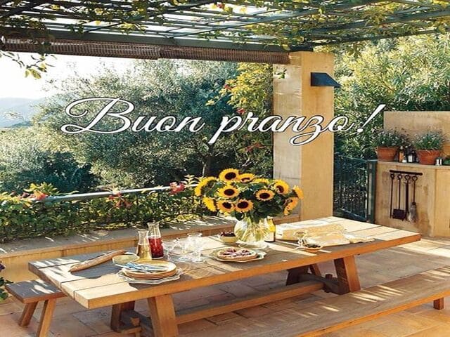 Buon pranzo.