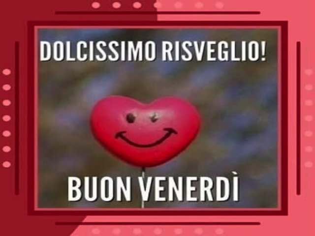 Dolcissimo risveglio! Buon venerdì.