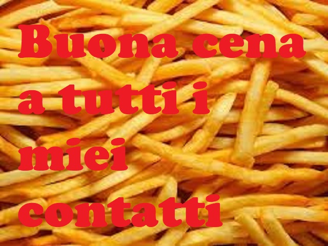 buona cena a tutti i miei contatti
