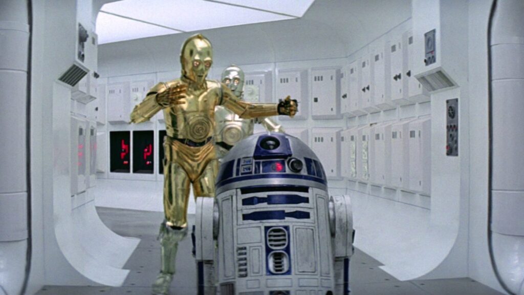 La prima scena di Episodio IV. Fonte: Star Wars