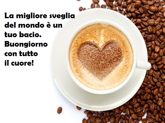 La migliore sveglia del mondo è un tuo bacio. Buongiorno con tutto il cuore!
