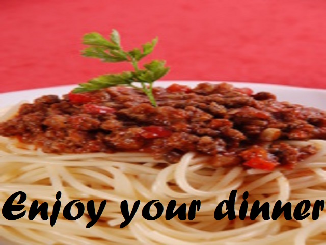 Enjoy your dinner