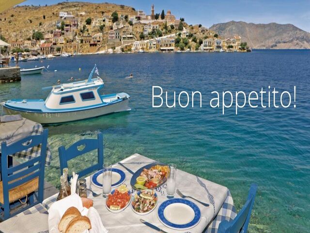Buon appetito.