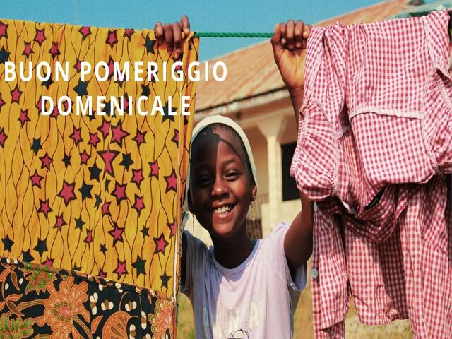 Buon pomeriggio domenicale.