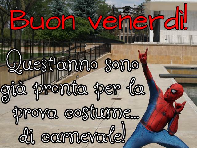 Buon venerdì! Quest'anno sono già pronta per la prova costume... di carnevale!