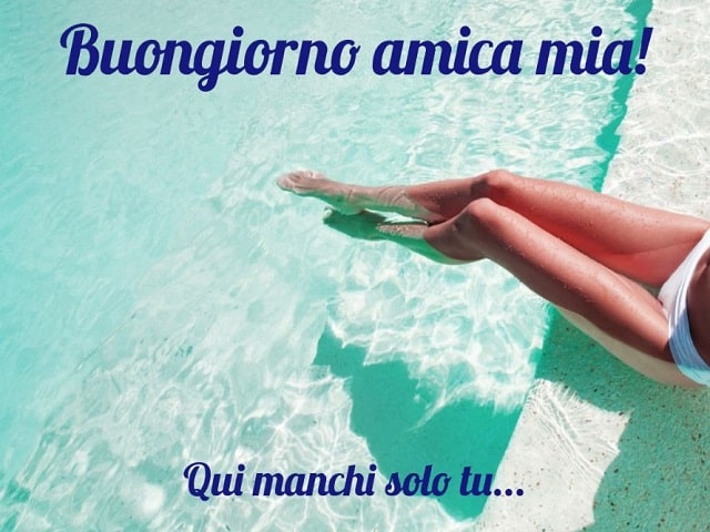Buongiorno amica mia!Qui manchi solo tu...