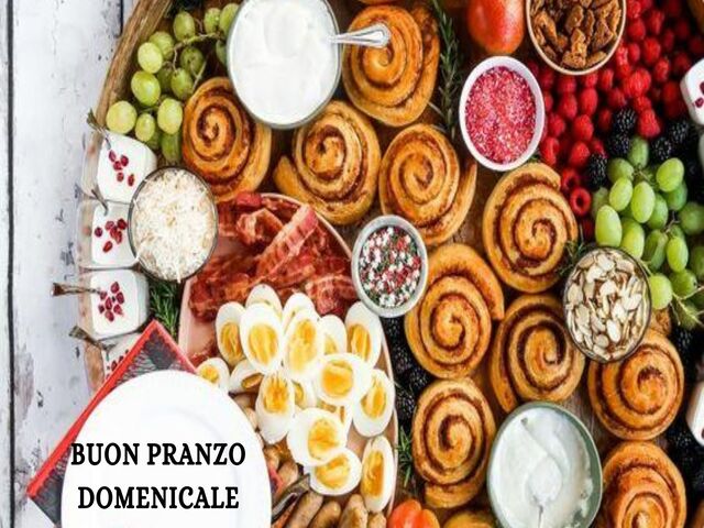 Buon pranzo domenicale.