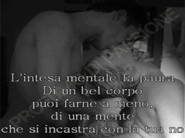 L'intesa mentale fa paura. Di un bel corpo puoi farne a meno, di una mente che si incastra con la tua, no.