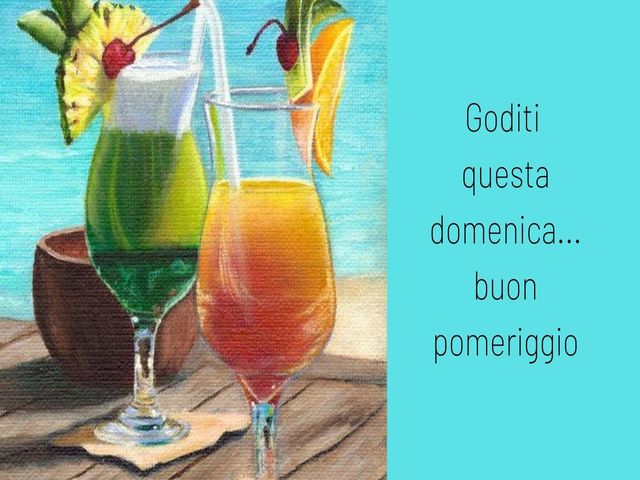 Goditi questa domenica...buon pomeriggio.