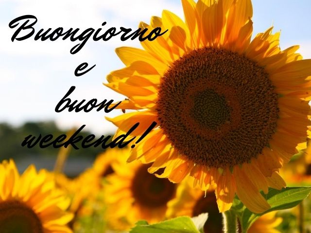 Buongiorno e buon weekend!