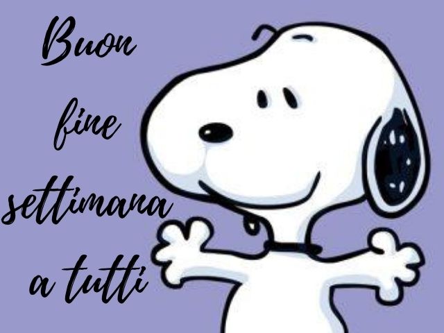 Buon fine settimana a tutti.