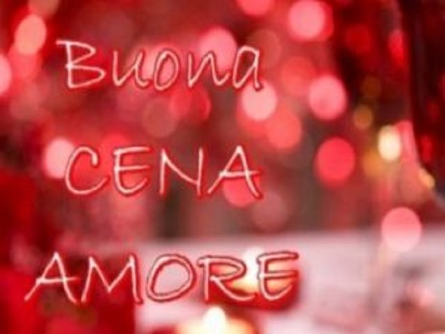 Buona cena amore