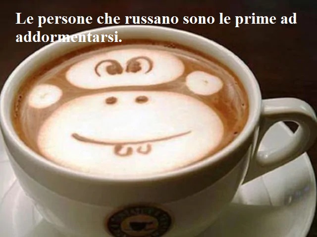 Le persone che russano sono le prime ad addormentarsi.
