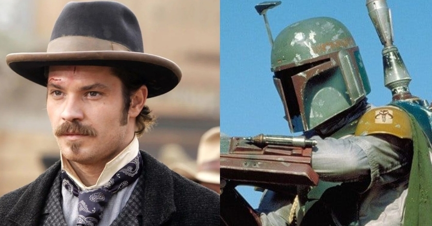 Timothy Olyphant e Boba Fett