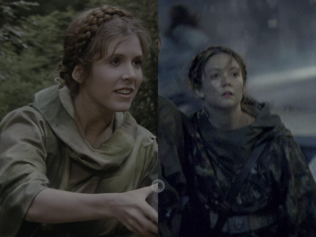 Leia in Il Ritorno dello Jedi e Connix in L'ascesa di Skywalker