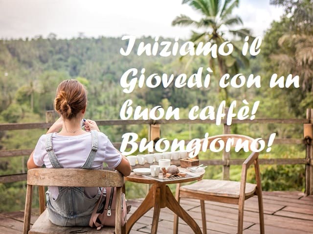 Iniziamo il Giovedì con un buon caffè! Buongiorno!