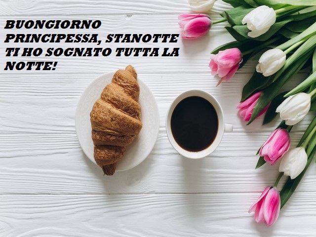 BUONGIORNO PRINCIPESSA, STANOTTE TI HO SOGNATO TUTTA LA NOTTE!