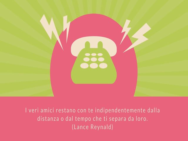 I veri amici restano con te indipendentemente dalla distanza o dal tempo che ti separa da loro.(Lance Reynald)