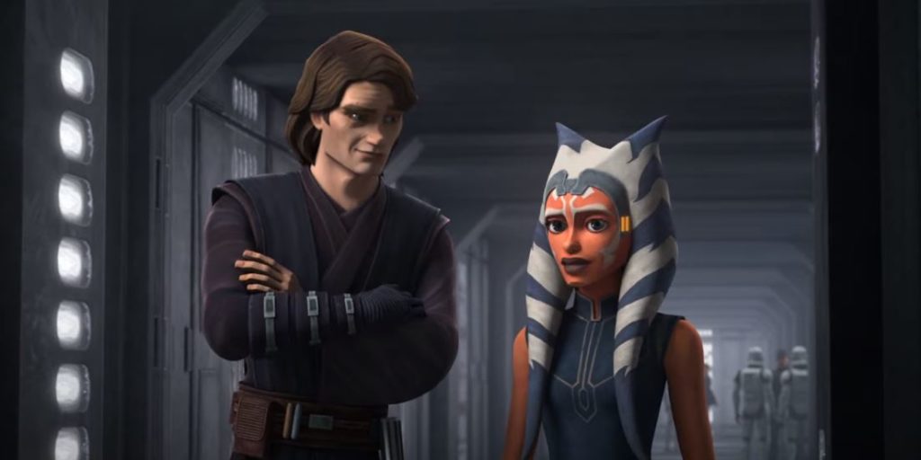 Anakin e Ahsoka nel trailer