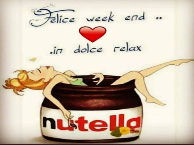 Felice weekend... in dolce relax.