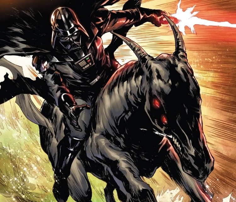 Darth Vader a cavallo: decisamente epico