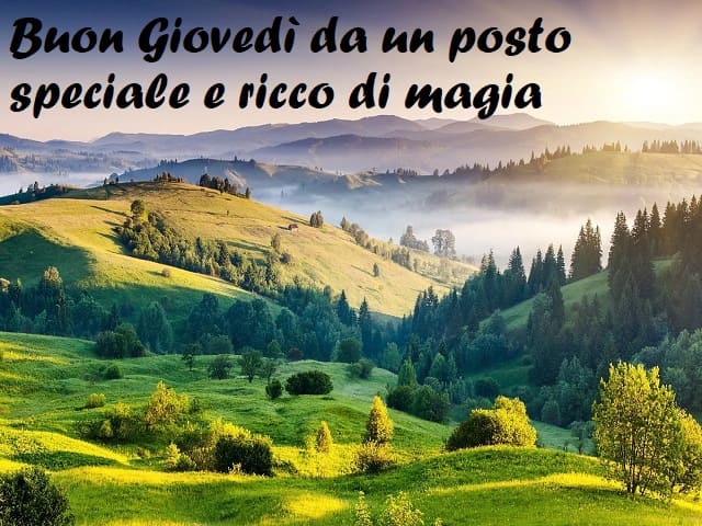 Buon Giovedì da un posto speciale e ricco di magia.