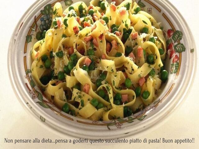 Non pensare alla dieta...pensa a goderti questo succulento piatto di pasta! Buon appetito!!