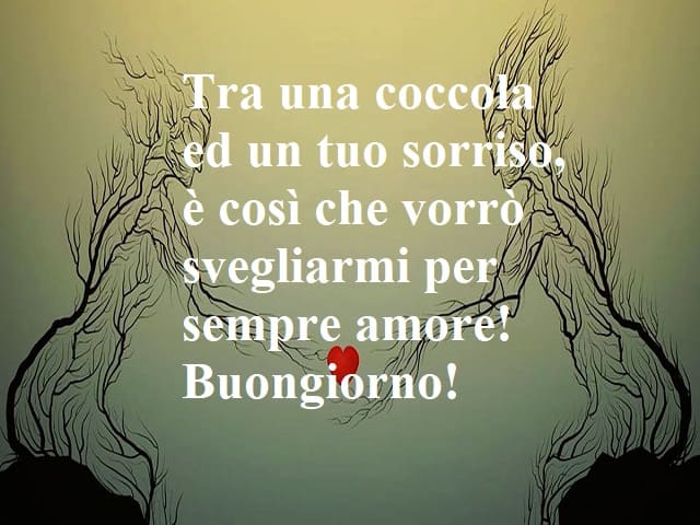 Tra una coccola e un tuo sorriso, è così che vorrò svegliarmi per sempre amore! Buongiorno!