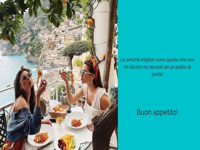 Le amiche migliori sono quelle che non mi dicono no davanti ad un piatto di pasta! Buon appetito!