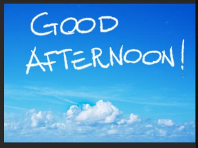 Good afternoon.