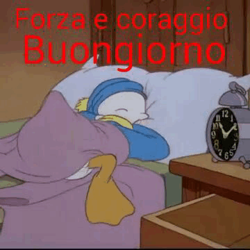 Forza e coraggio, buongiorno.