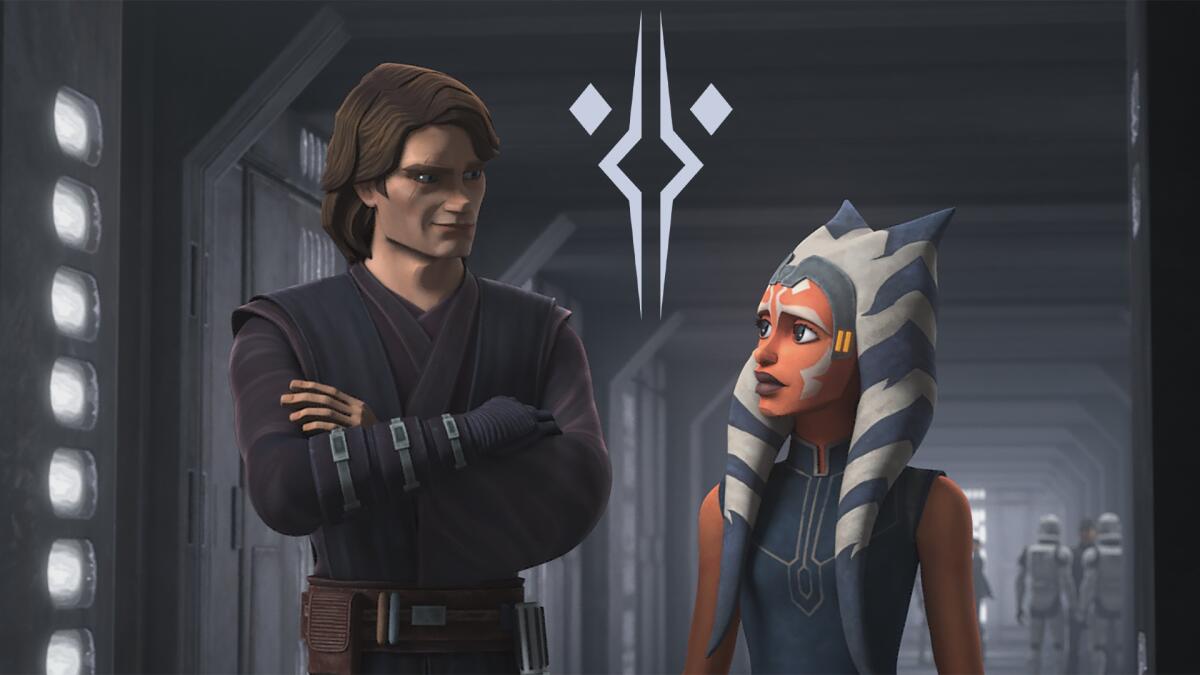 Fulcrum: ecco il significato della parola in codice dei ribelli - Anakin e Ahsoka con il simbolo di Fulcrum