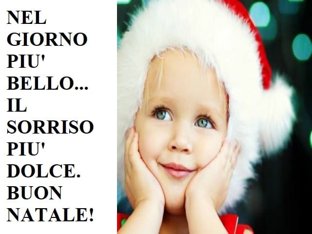 Nel giorno più bello... Il sorriso più dolce. Buon Natale!