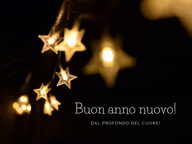 Buon anno nuovo!Dal profondo del cuore