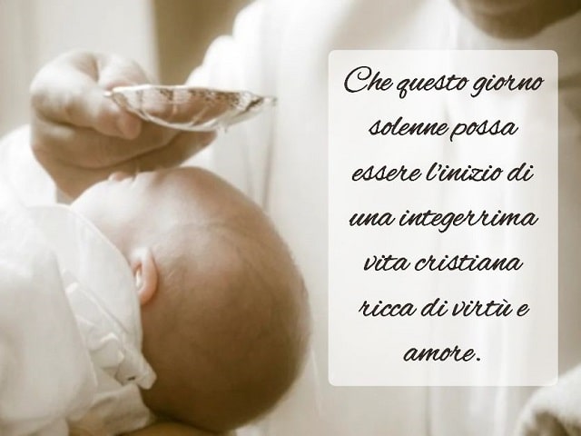 Che questo giorno solenne possa essere l'inizio di una integerrima vita cristiana ricca di virtù e amore.