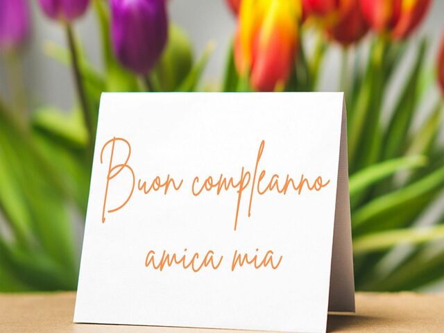 Buon compleanno amica mia.