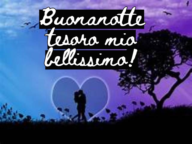 Buonanotte tesoro mio bellissimo!
