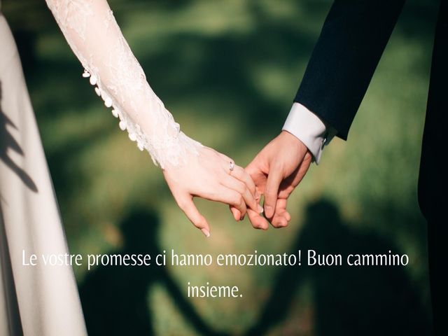 Le vostre promesse ci hanno emozionato! Buon cammino insieme.