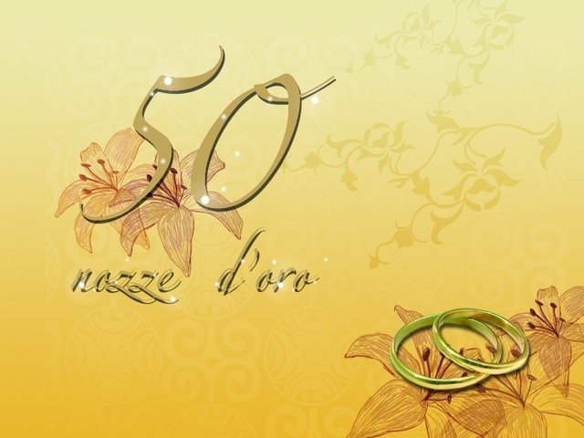 50 nozze d'oro.