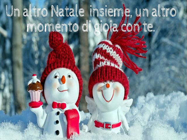 Un altro Natale insieme, un altro momento di gioia con te.