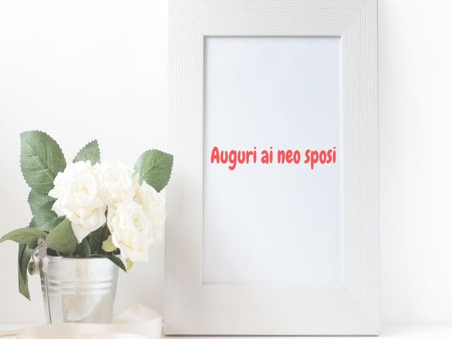 Auguri ai neo sposi.