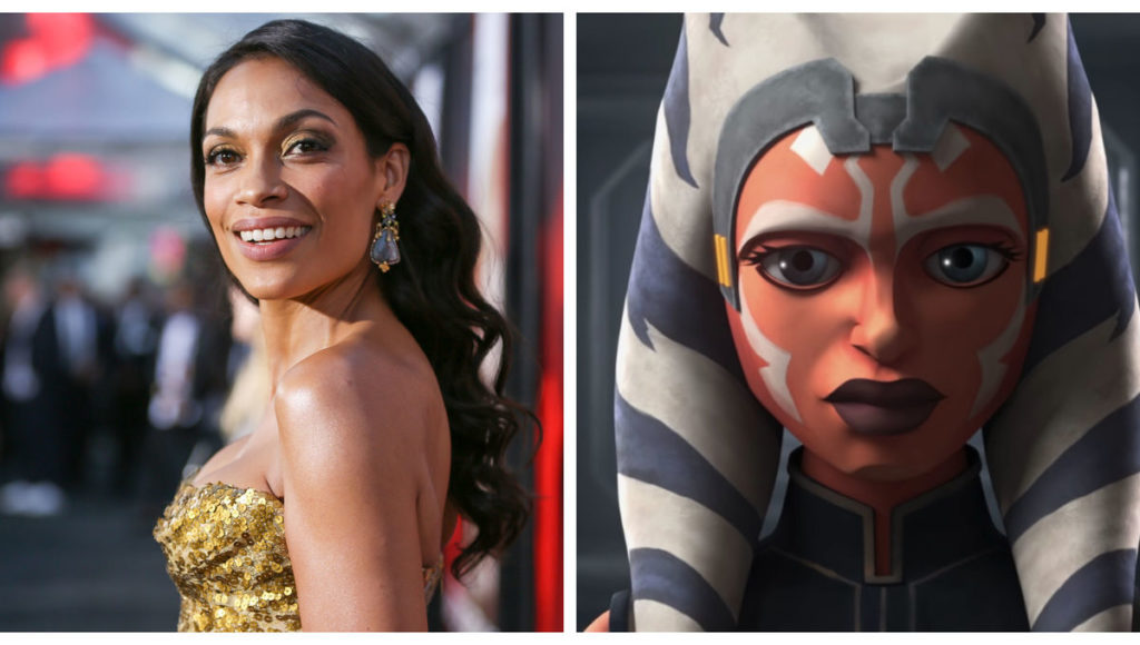 Rosario Dawson e Ahsoka Tano