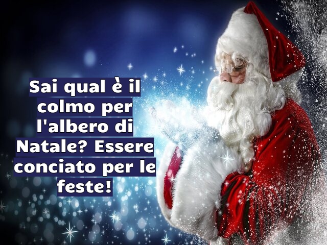 Sai qual è il colmo per l'albero di Natale? Essere conciato per le feste!