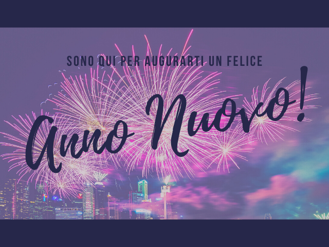 Sono qui per augurarti un felice anno nuovo!
