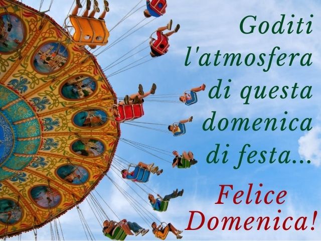 Goditi l'atmosfera di questa domenica di festa... Felice domenica!
